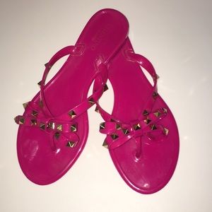 Pink studded Sandals